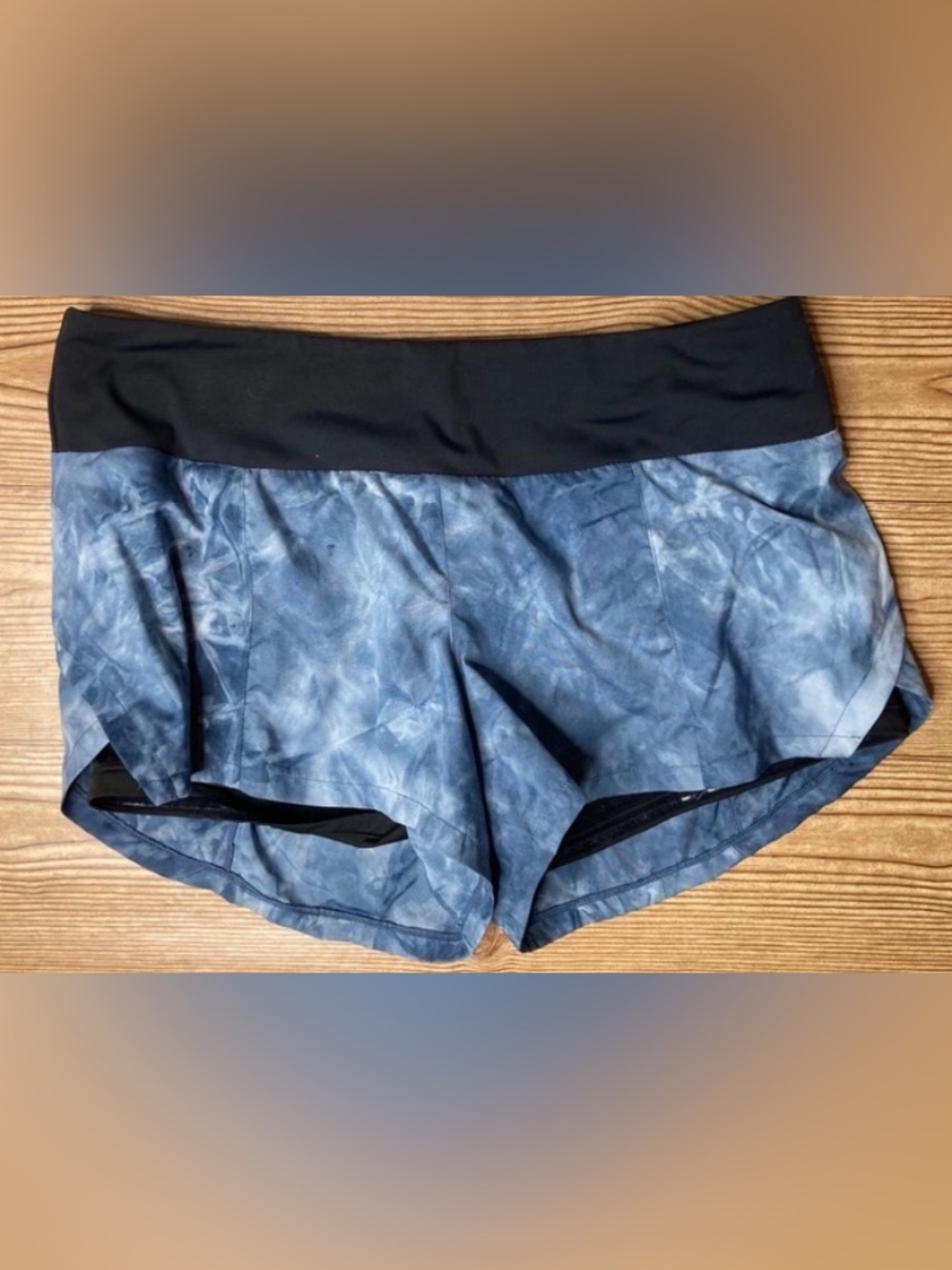 CVG Constantly Varied Gear Running Split Shorts Lined Blue Size Large Workout